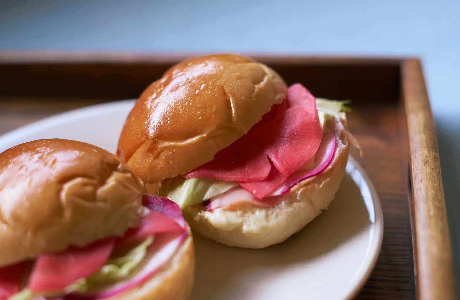 A sandwich made with Sugihashi Akakanba