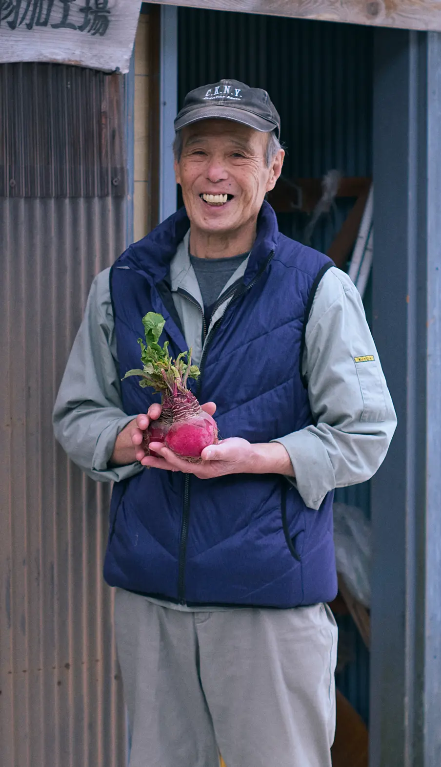 Kazuo Yamaguchi, who grows Sugihashi Akakanba