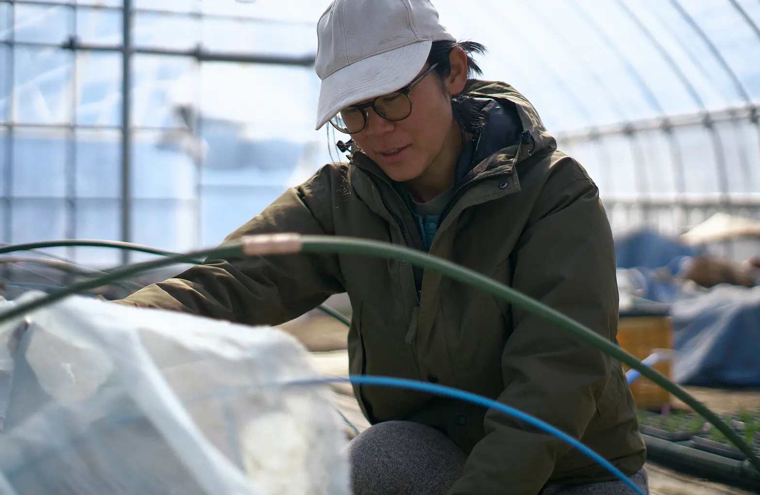 Matsumoto is experimenting with SOLAMENT shade net